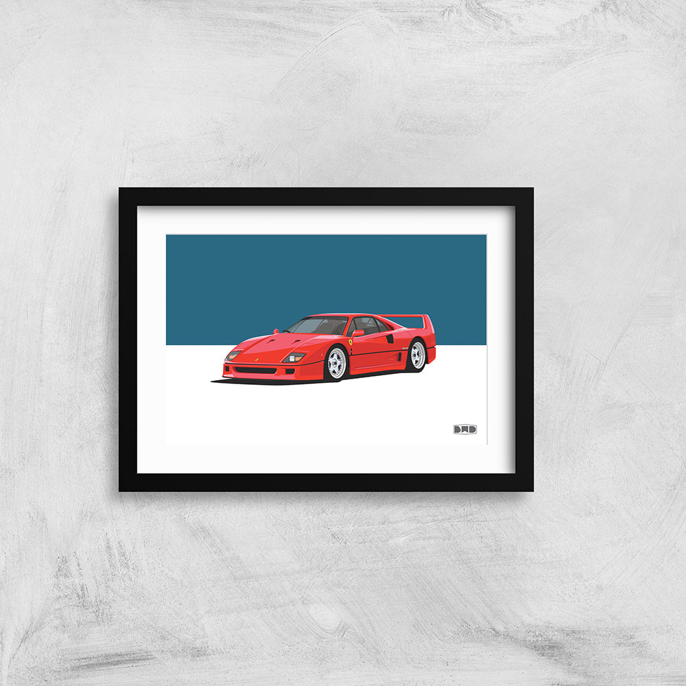1990 Ferrari F40 - Print